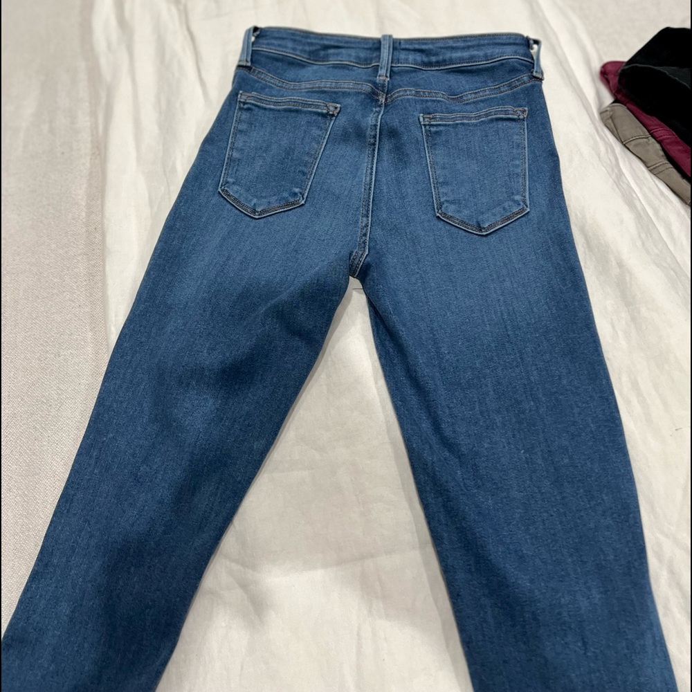 Just Black Denim high waist med wash jeans